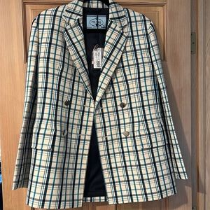 Prada plaid blazer NWT